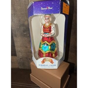 Santa's Best European Style Mouth Blown Classic Santa